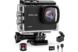 4K Action Camera Waterproof with 64G Crad - Record Every Details in 60 FPS