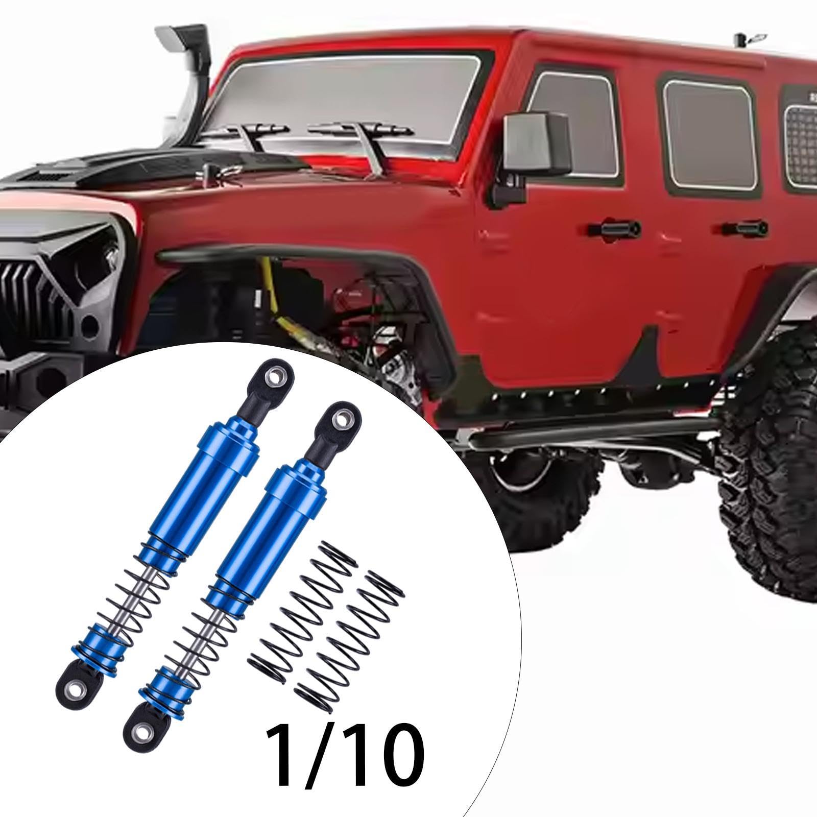 HLSONHENGM Metal Upgraded Rear Axle Fixed Parts Shock Absorber Spring Plates for MN Model 1/12 MN82 LC79 RC Car Parts(Silver)