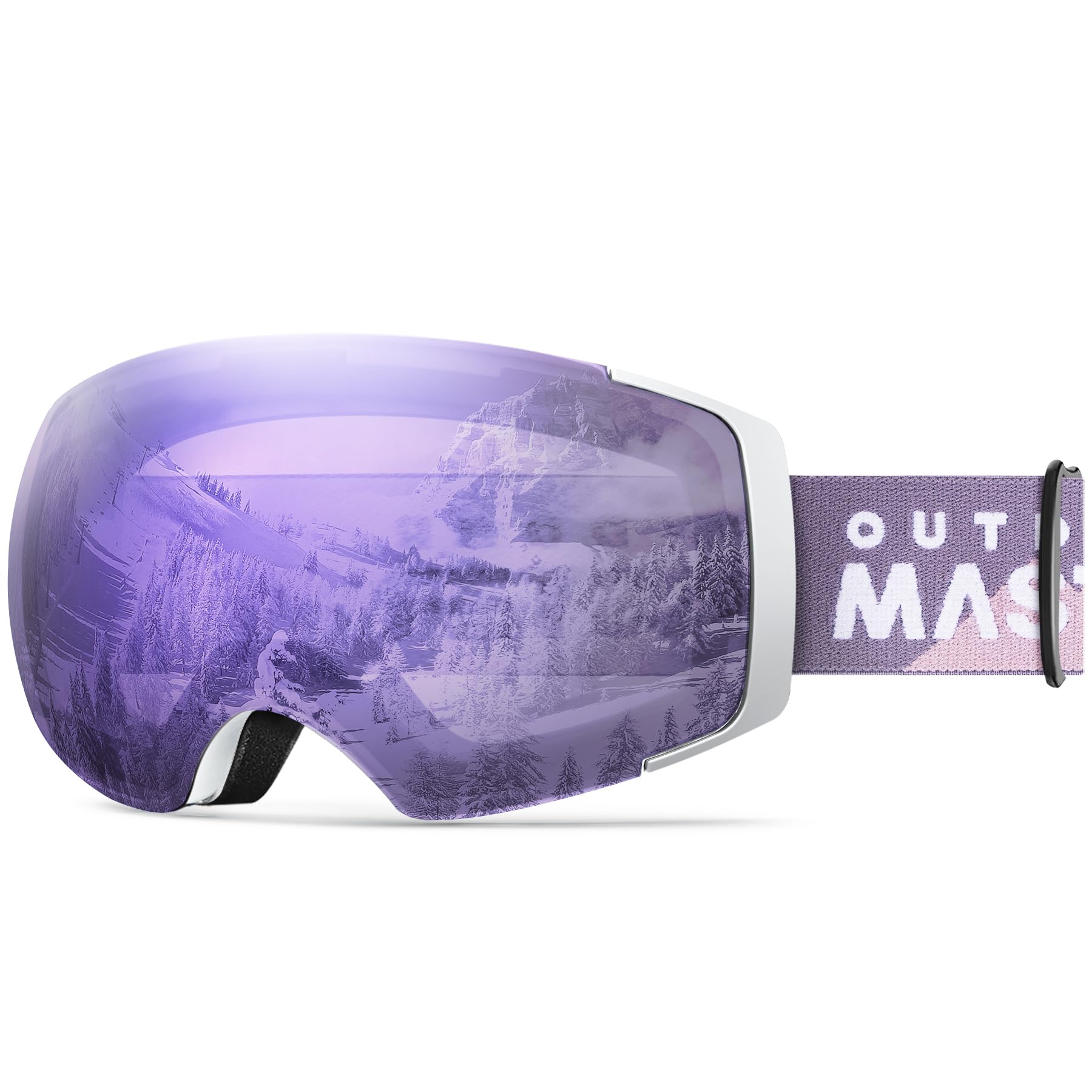 OutdoorMaster Ski Goggles PRO, OTG Snow Goggles with Interchangeable Lens