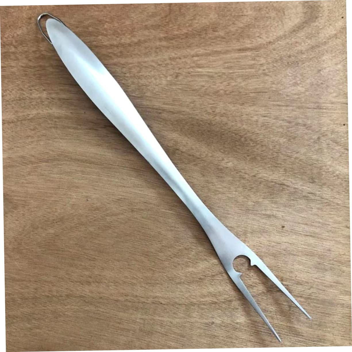 Set Utensili Barbecue in Acciaio Inox Professionale | Argento, Leggero e Riutilizzabile, Pinza Multiuso Forchetta e Spatola per Griglia