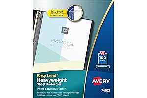 Avery Heavyweight Sheet Protectors: Non-Glare, Crystal Clear Protection for Your Important Documents...