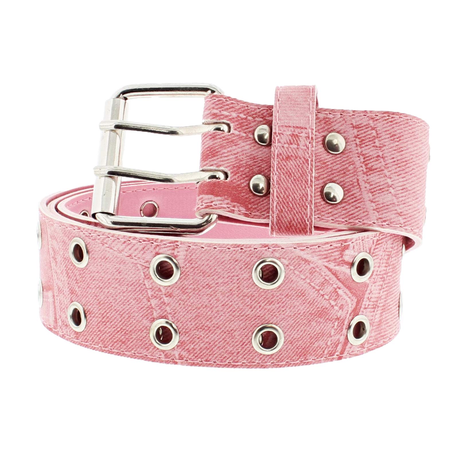 Zac's Alter Ego Adjustable Canvas Webbing Belt with 2 Row Eyelets