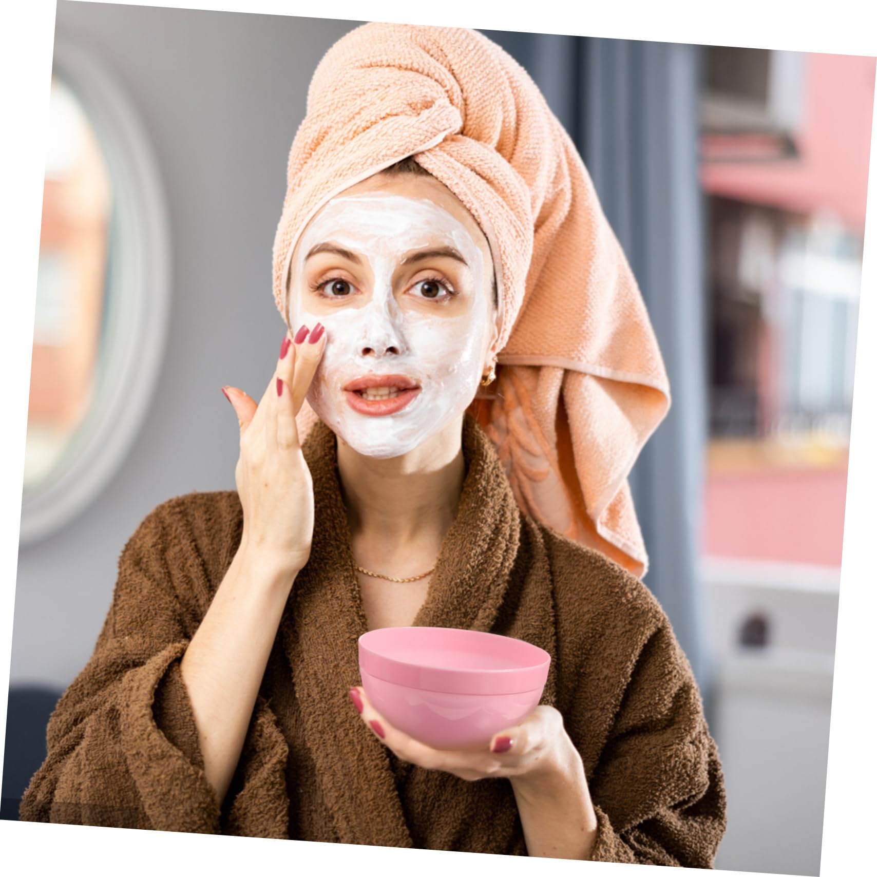 NOLITOY Skincare Tools Set Face Mask Bowl Brush and Spatula for Diy Compressed Facial Masks