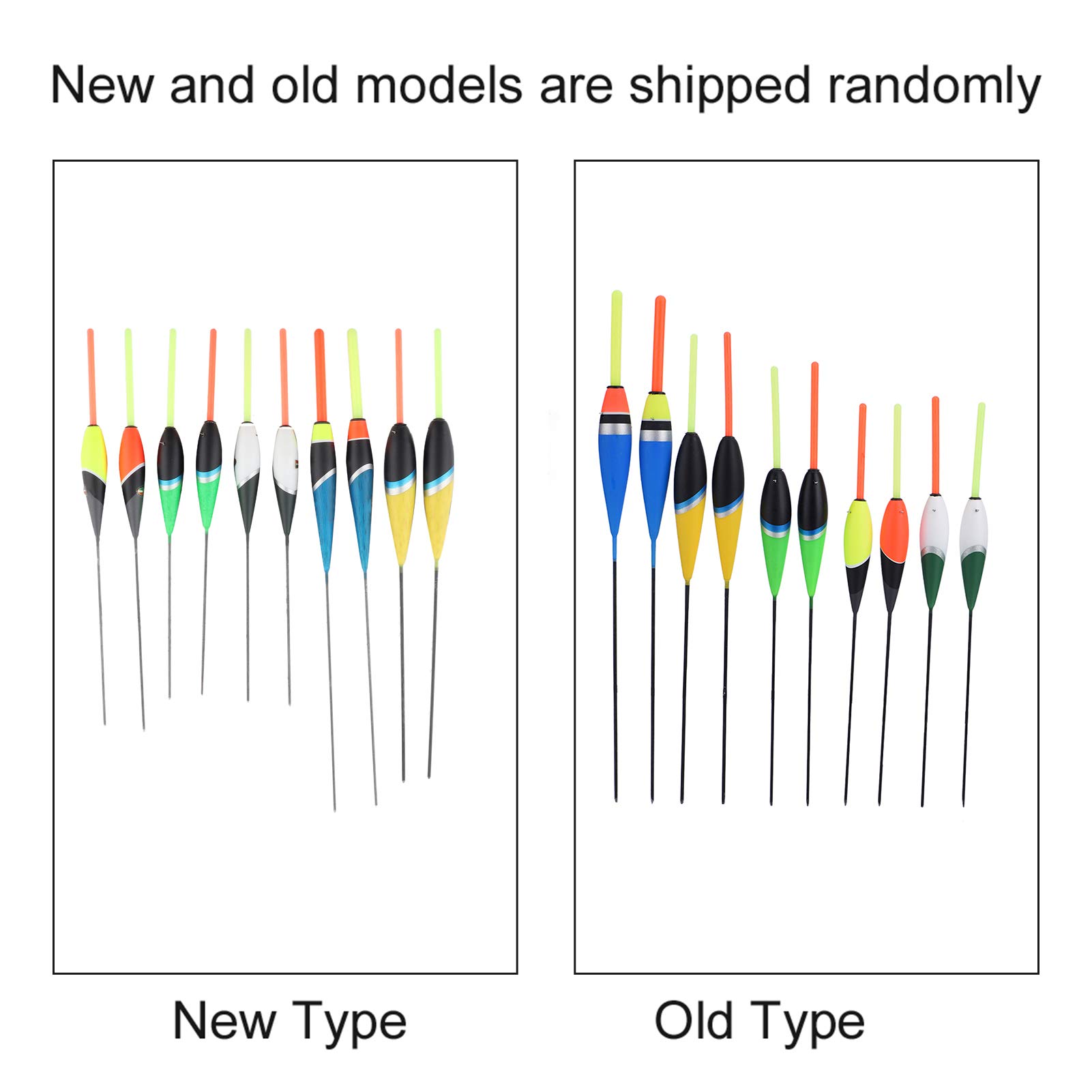 Topyond 10Pcs Fishing Bobbers, Colorful Fishing Floats and Bobbers, Freshwater Tackle Accessories for Crappie Panfish Walleyes