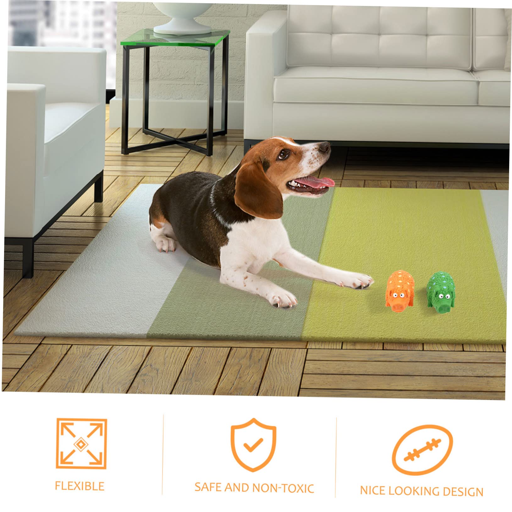 Housoutil Cachorro 4 Piezas De Juguete para Mascotas Juguetes para Cachorros Juguetes para Mascotas Juguete para Masticar De Látex para Perros Juguete para Masticar para Cachorros Pequeños