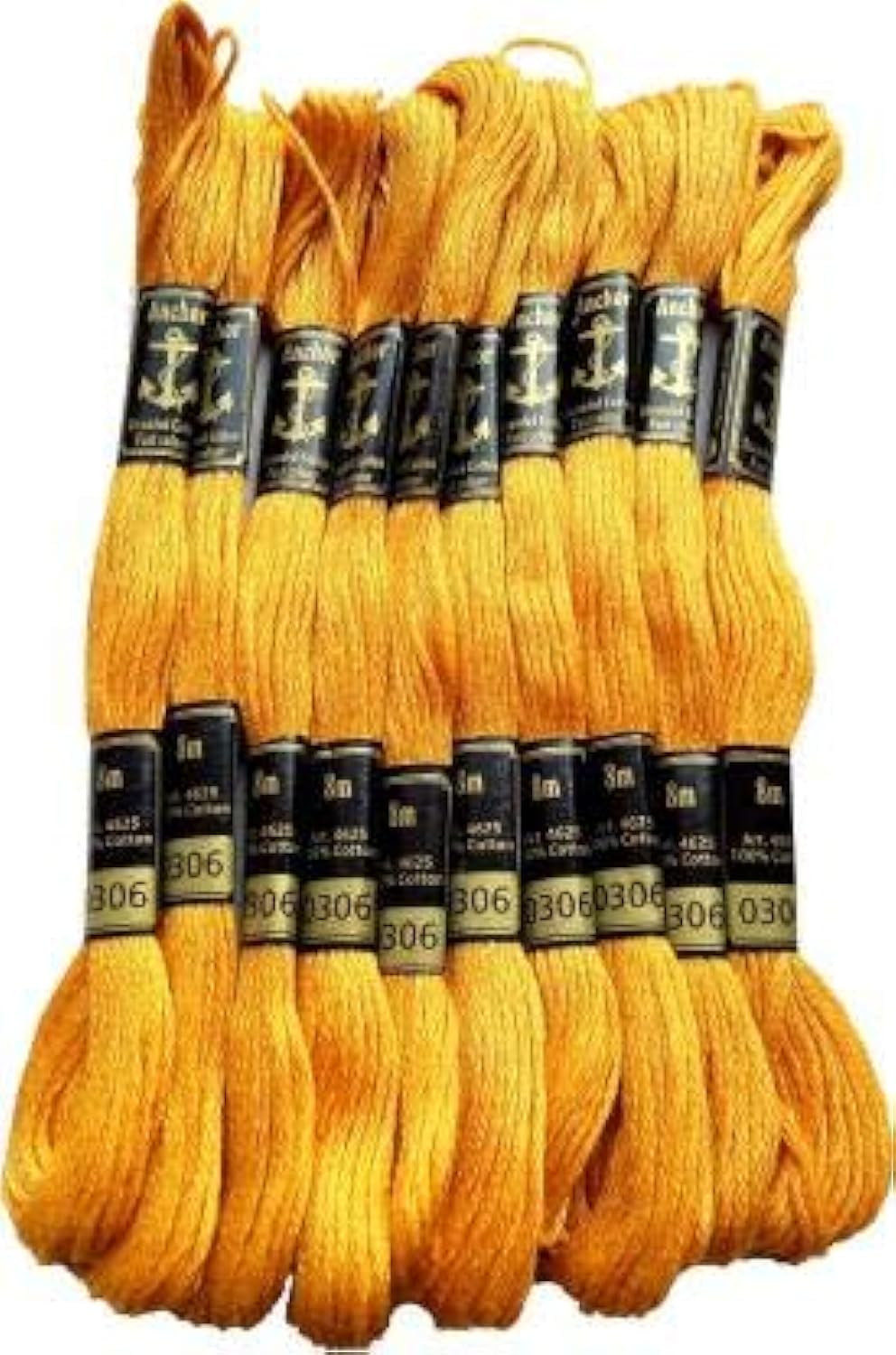 Anchor Embroidery Threads Cross Stitch/Long Stitch Cotton Threads,(0306), Pack of 10