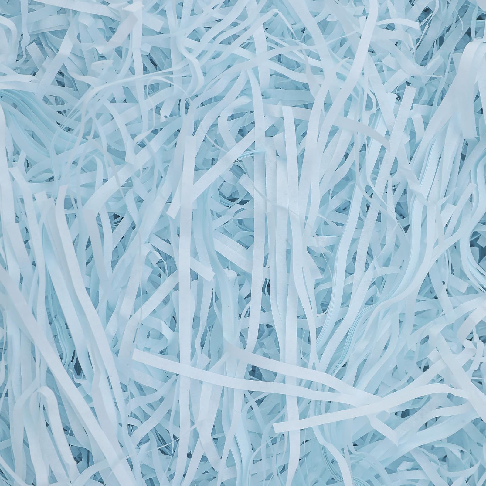 Candcamp 200g Light Blue Shredded Tissue Paper,Raffia Filler for Packaging Protection Decoration for Birthdays Weddings Festivals Gift Boxes Hampers and Filling