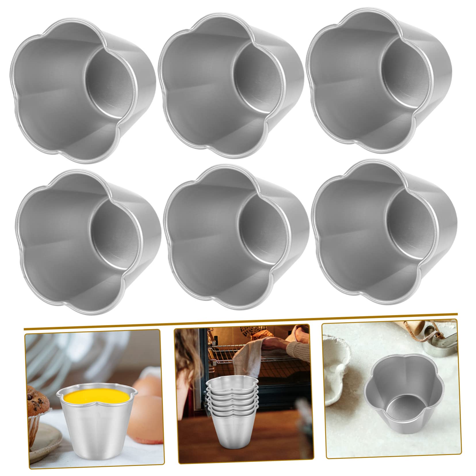 ABOOFAN 18piezas Moldes De Muffins Moldes Multiusos Para Pasteles Tartas Pudines y Gelatinas Aptos Para Altas y Limpieza
