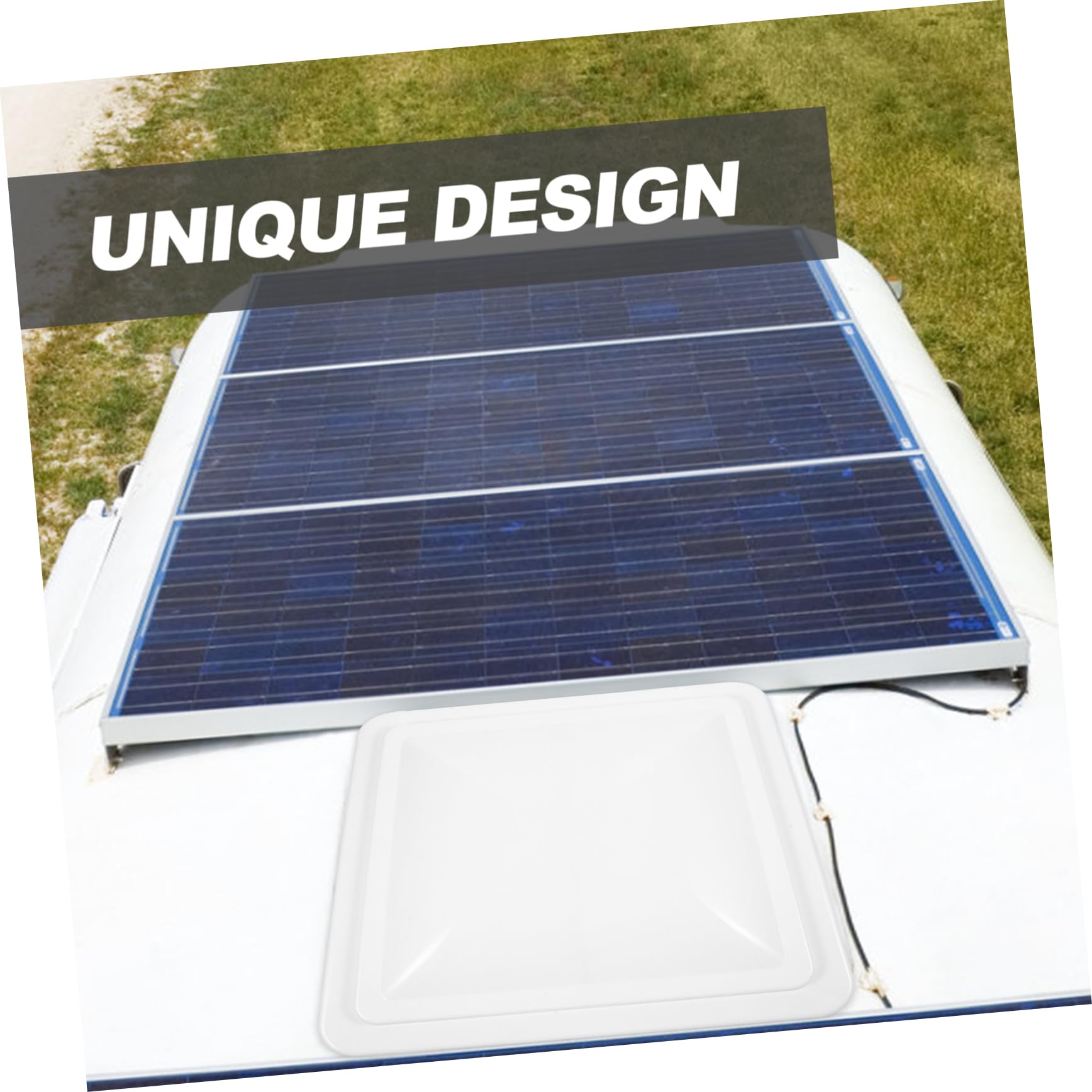 ABOOFAN Copertura di Ventilazione per Camper Bianca in Plastica da 14x14 Pollici, Isolamento Termico Semplice da Installare, per Tetto e Bagno del Camper