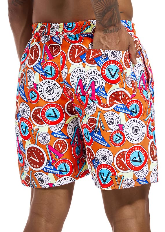 Swim Trunks Mens 7 inch Quick Dry Swim Shorts with Mesh Liner for Men's Beach Shorts3