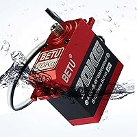 Vista 2 de 154.3 lbs Servo, Waterpoof Servo, servo de alto par compatible con 1/5,1/6, 1/8, 1/10 RC coche/robot/barco