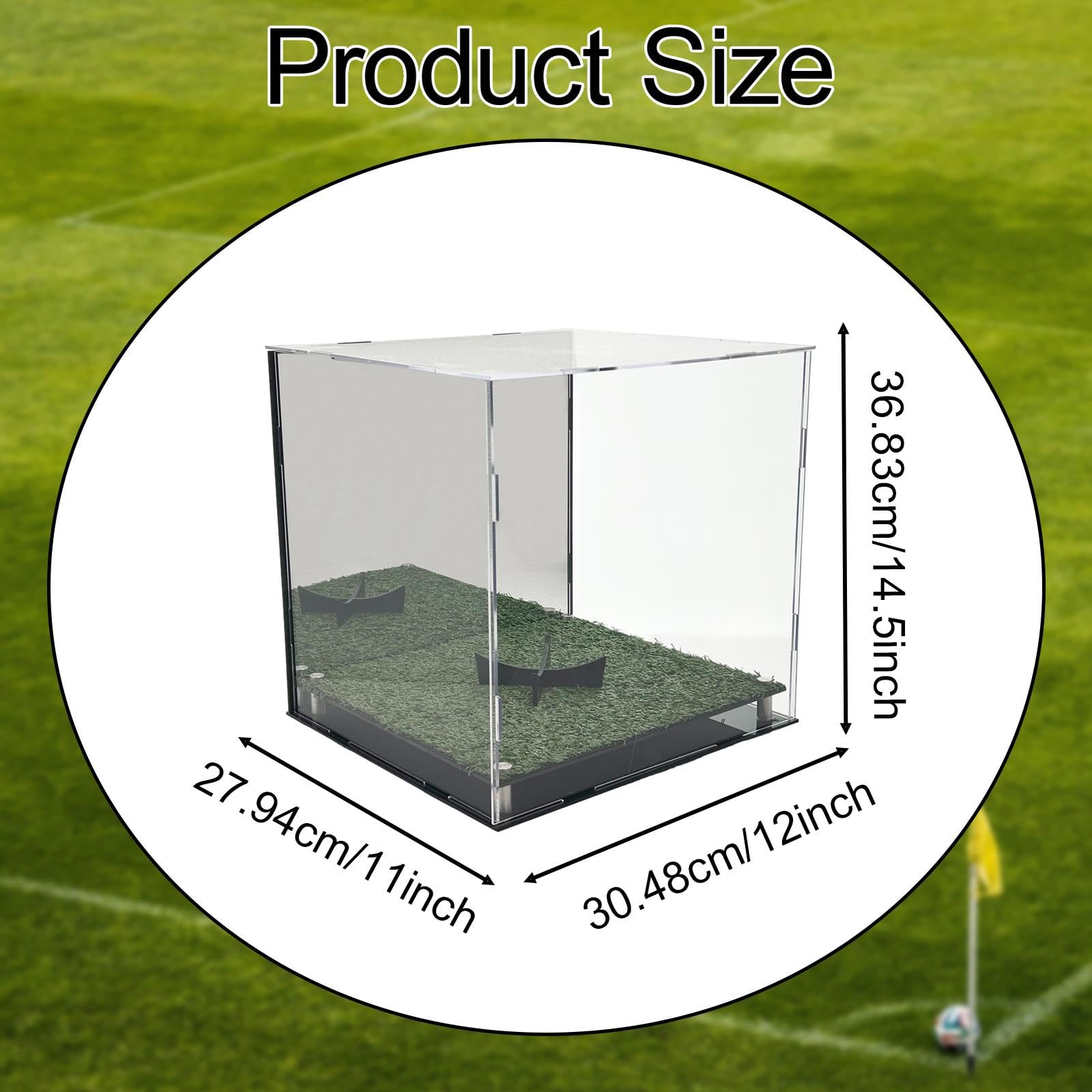 Vitrina Transparente de Acrílico para Cascos de Fútbol Americano Y Béisbol (para).