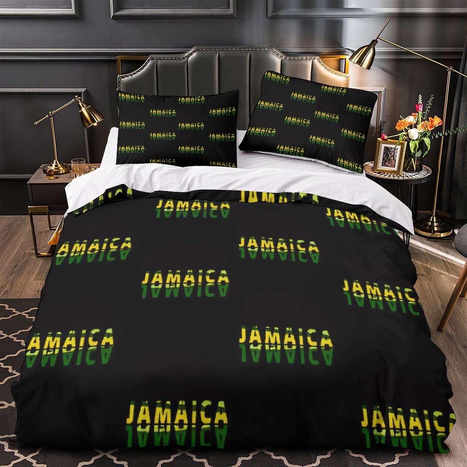Parure de lit respirante contre la chaleur avec housse jaguar