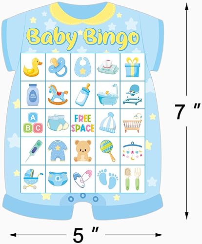 Miniatura 7 de Juegos de bingo para baby shower, para niños de 24 invitados, bingo para recién nacidos, para baby shower, fiesta de cumpleaños, suministros de