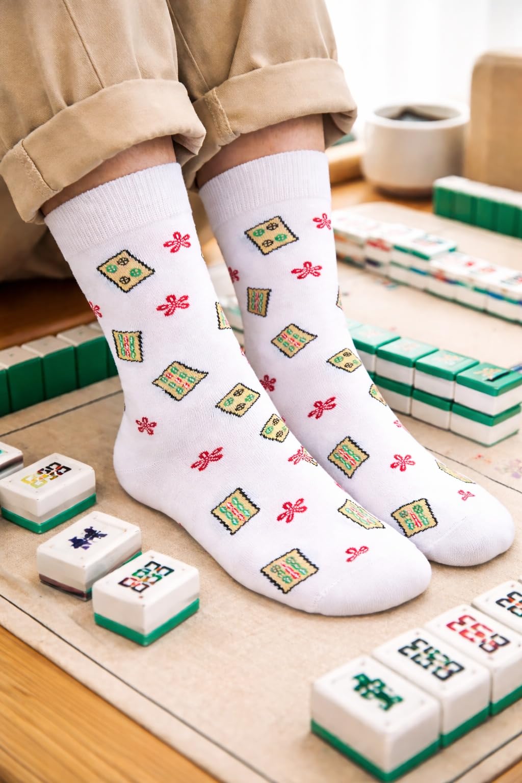 Sock Party Mahjong Socks, Funny Mahjong Gifts For Women, One Size