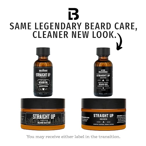 Vista 18 de Live Bearded Kit de aseo de aceite y mantequilla para barba, fabricado en los Estados Unidos, ingredientes totalmente naturales con karité, argán