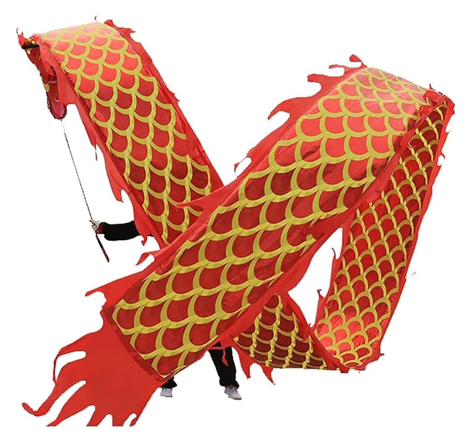 Fitness Dragon Streamer, Outdoor Fitness Dragon Dance, dwustronne Fitness Dragon Dance Wstążki Chińskie wstążki sportowe Trawniki Ćwiczenia Streamery dla początkujących Outdoor