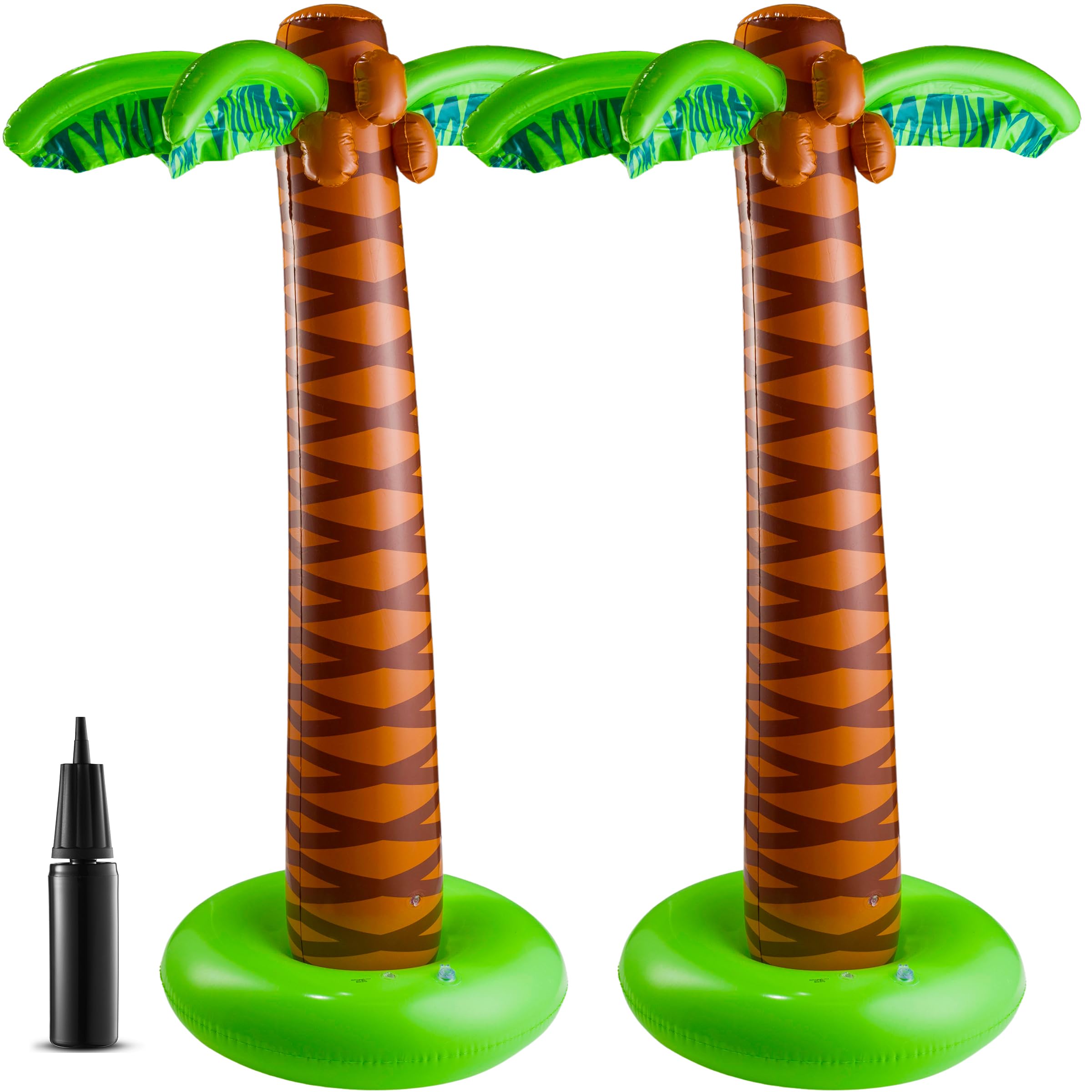 Buy Inflatable Palm Tree with Hand Pump (Pack of 2) Large 5.5 Ft Blow