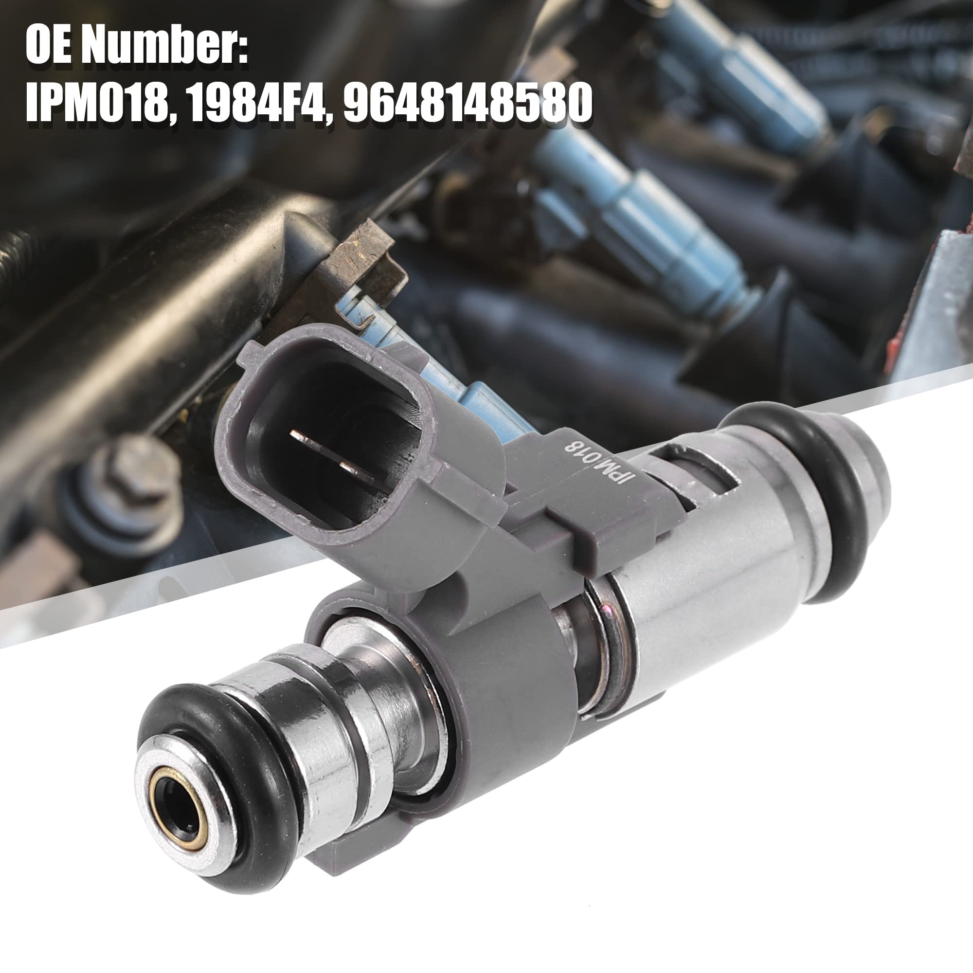 QUARKZMAN 4pz IPM018 Carburante Iniettore per Peugeot 206 207 307 1007 1.4L 2003-08