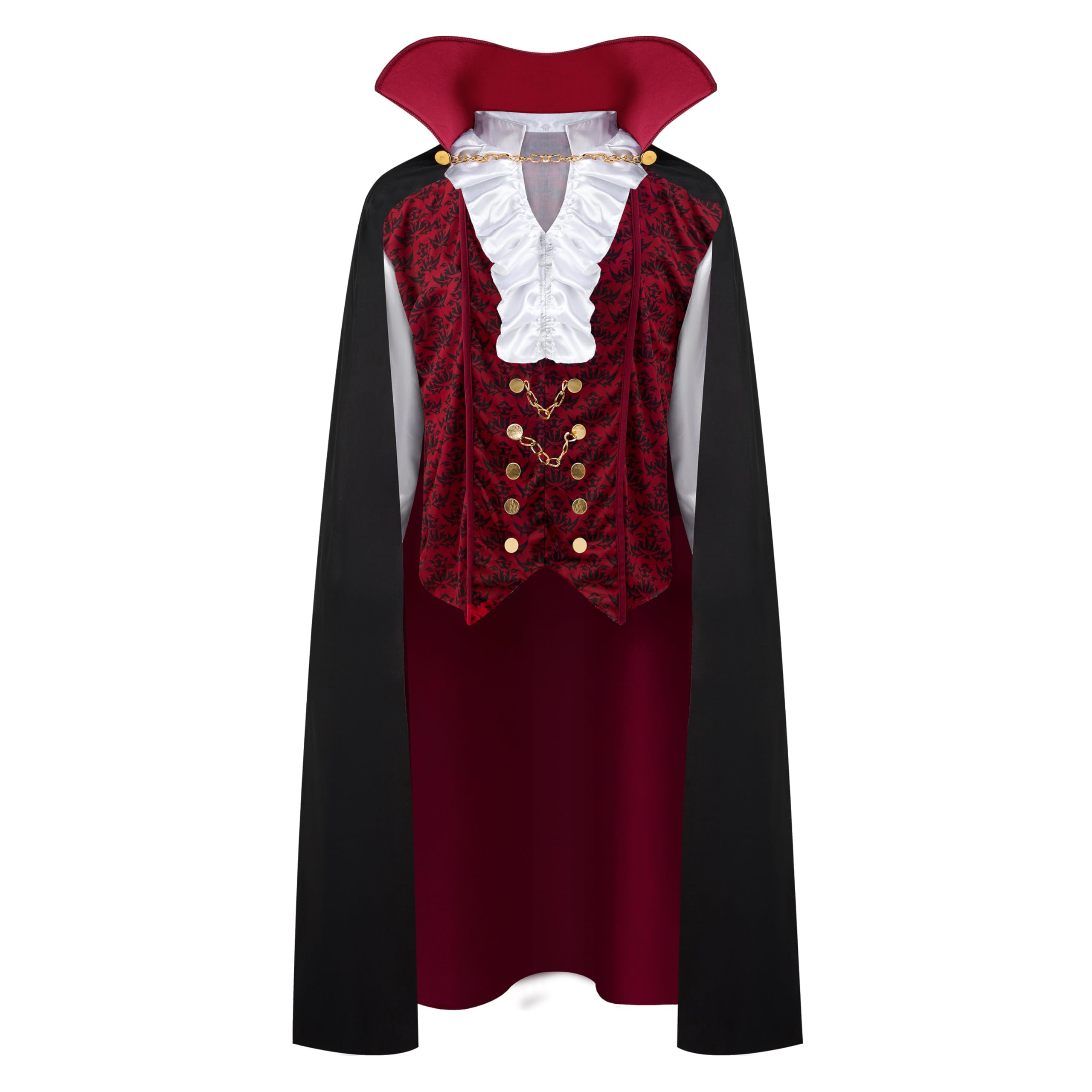 Spooktacular Creations Renacimiento Medieval vampiro espantoso lujo disfraz de Halloween para hombres juego de rol pecados Cosplay