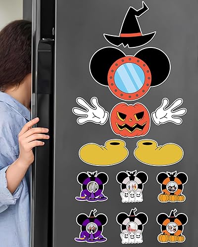 Miniatura 5 de 13 imanes de Halloween para puerta de crucero, diseño de calabaza, fantasma, sombrero de bruja para decoración de Halloween, refrigerador,