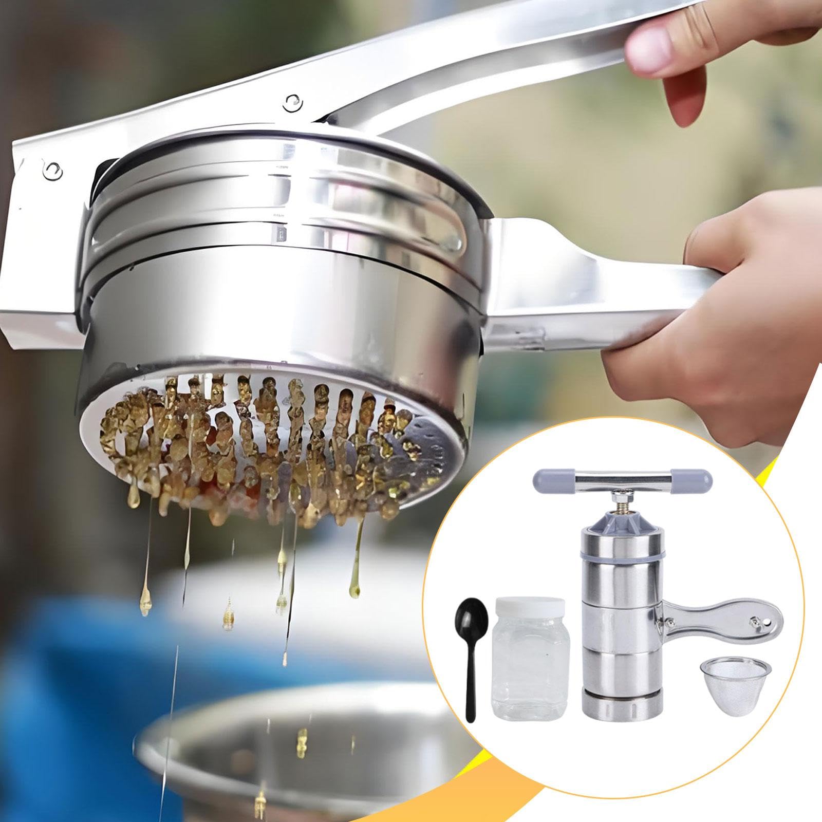 Milageto Extracteur Manuel, matériel d'extraction, Mini-Presse à Cire d'abeille pour la Maison, Usage Domestique et Portable.
