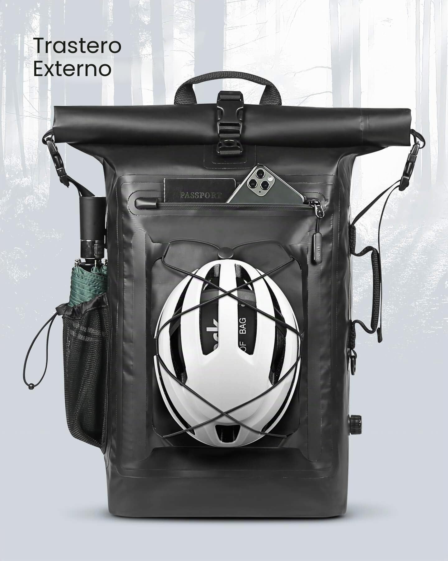 Inateck Mochila de Ciclismo de Gran Capacidad Organizador Multifuncional Impermeable para Bicicletas con Correa para el Hombro Desmontable para IR en Bicicleta, de excursión y al Aire Libre