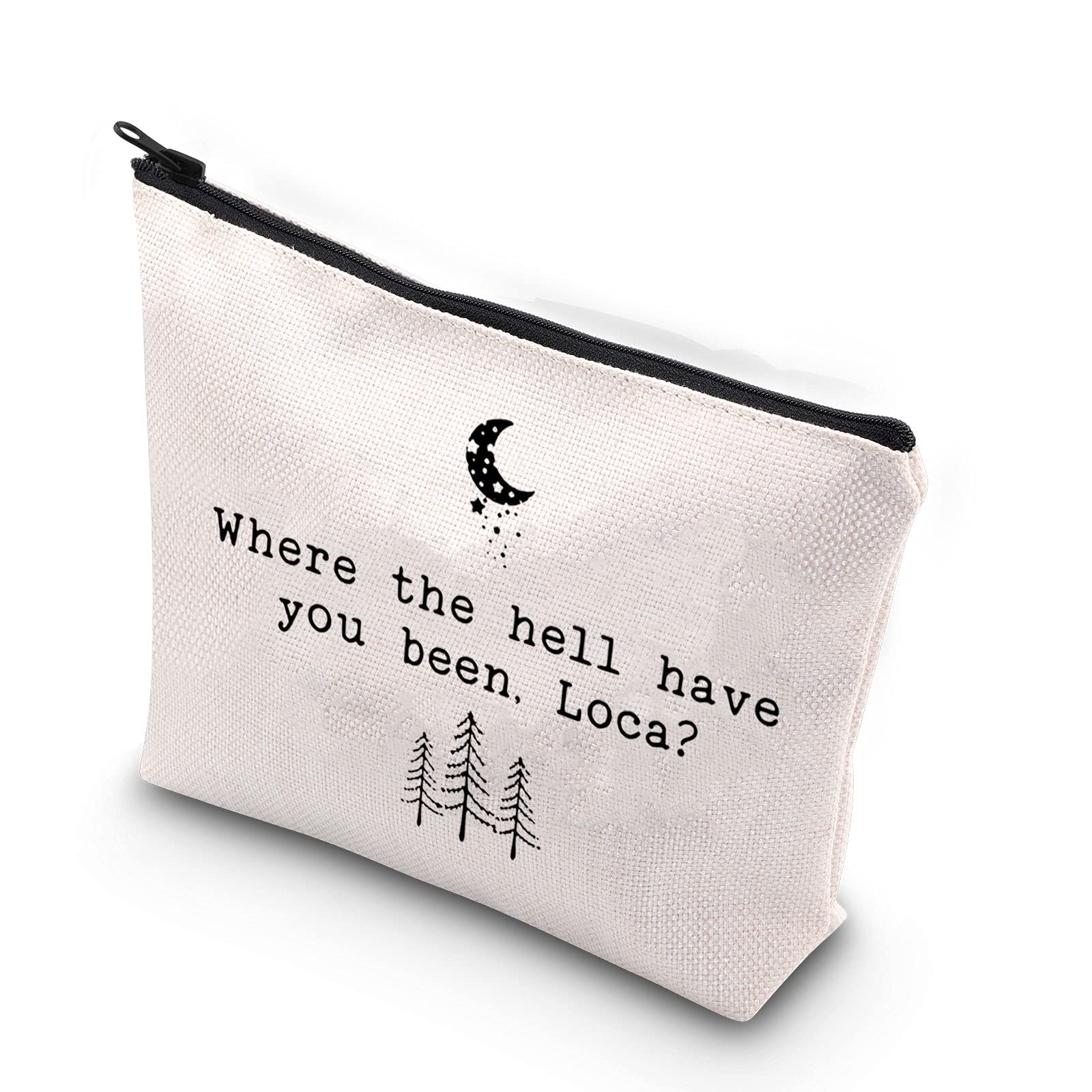 WCGXKOJacob Inspired Bella Where The Hell Have You Been Loca Zipper Pouch Makeup Bag, Been Loca