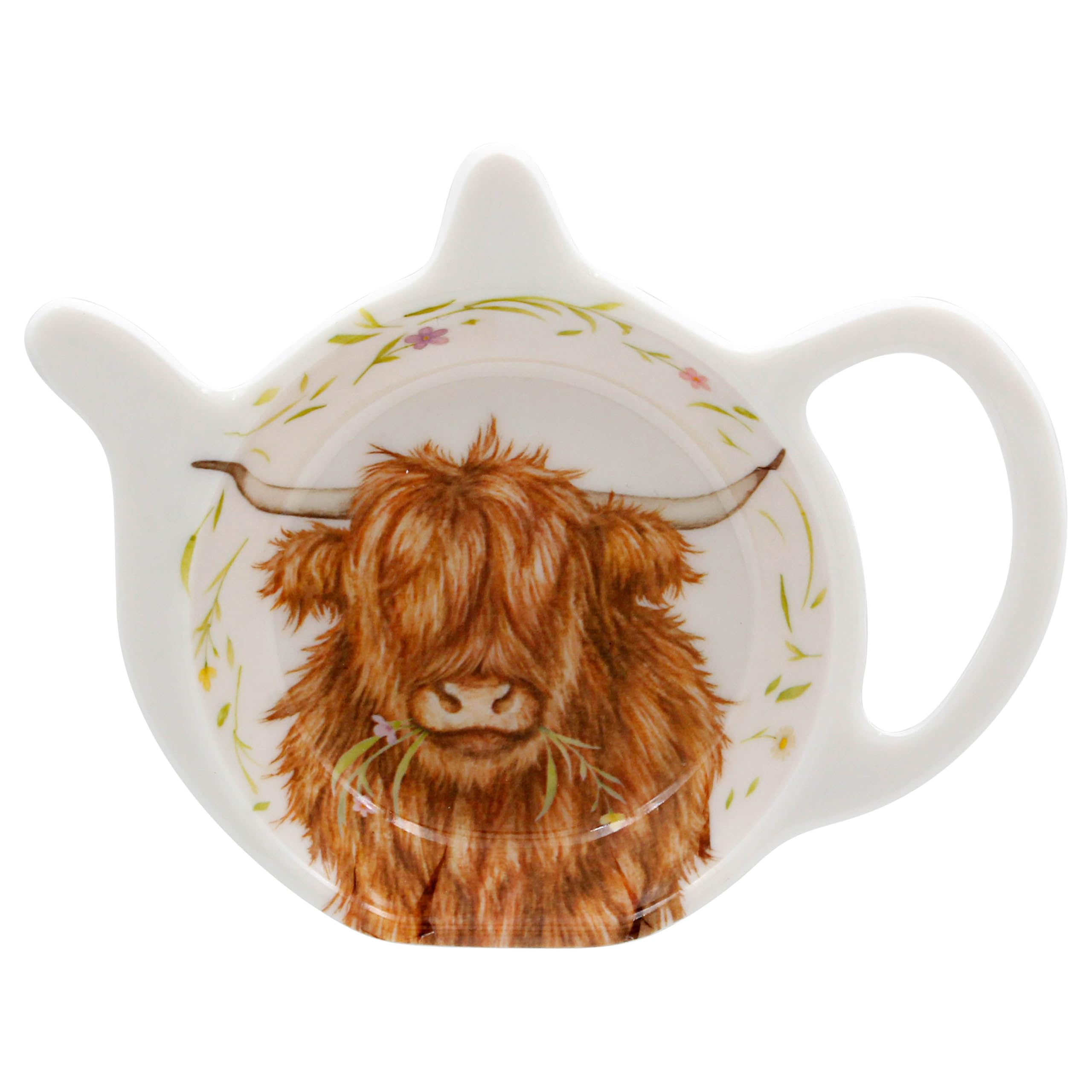 The Leonardo Collection Highland Cow Clemency Bunn Highland Cow Teabag Tidy