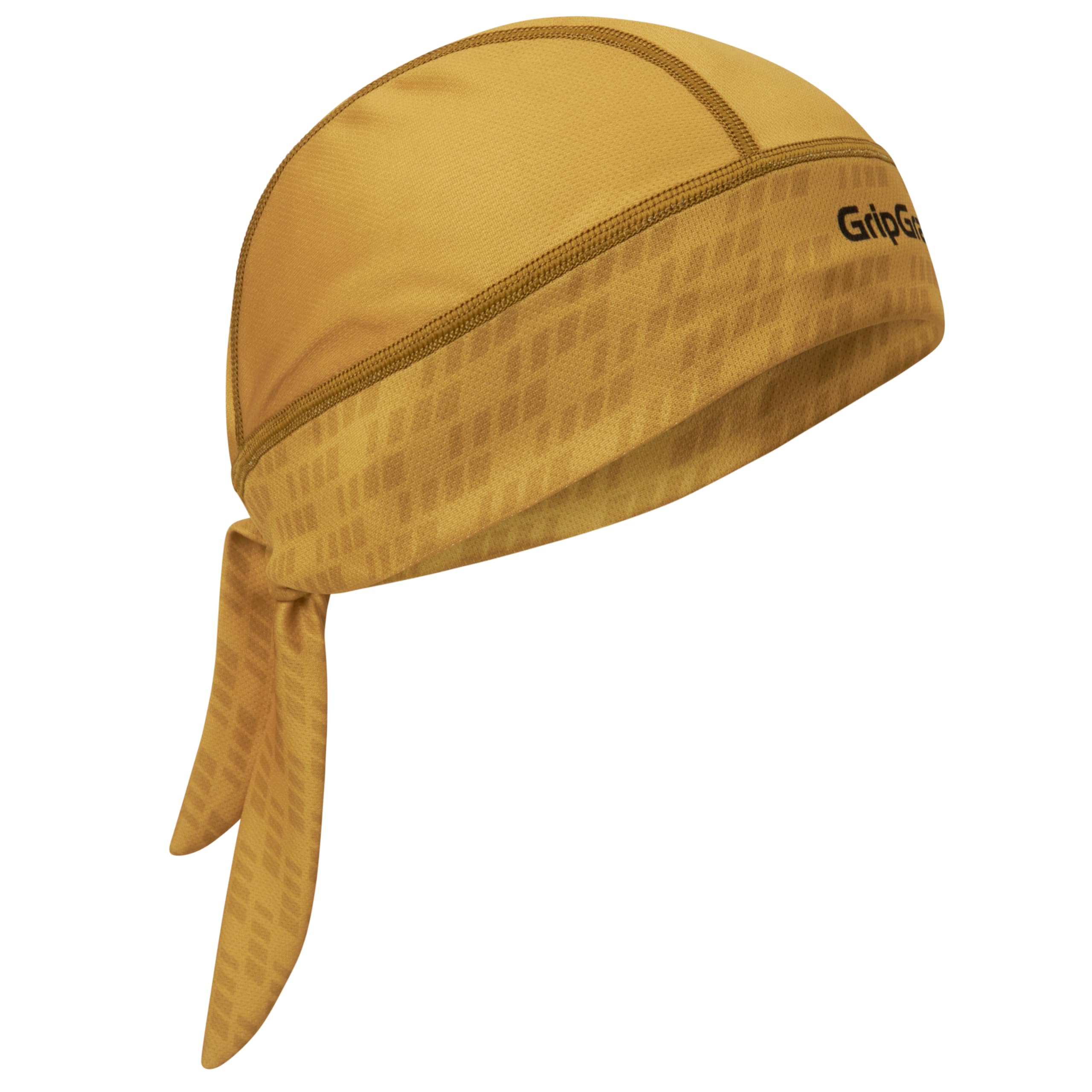 GripGrab Bandana UV-Protection Summer Under-Helmet Cycling Headscarf SPF Headwrap Headwear Breathable Bicycle Sweatband Mustard Yellow