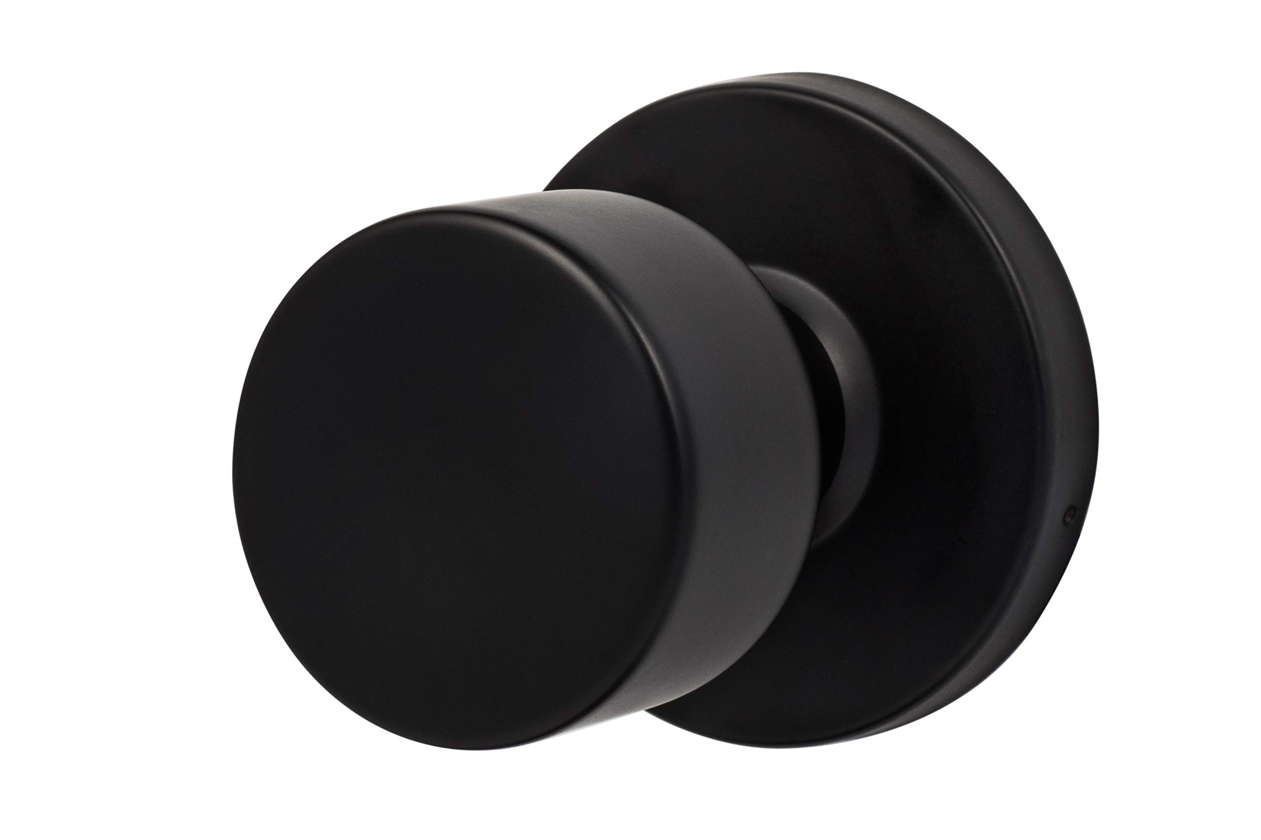 Sure-Loc Hardware BG100 FBL Bergen Round Dummy Knob, Flat Black