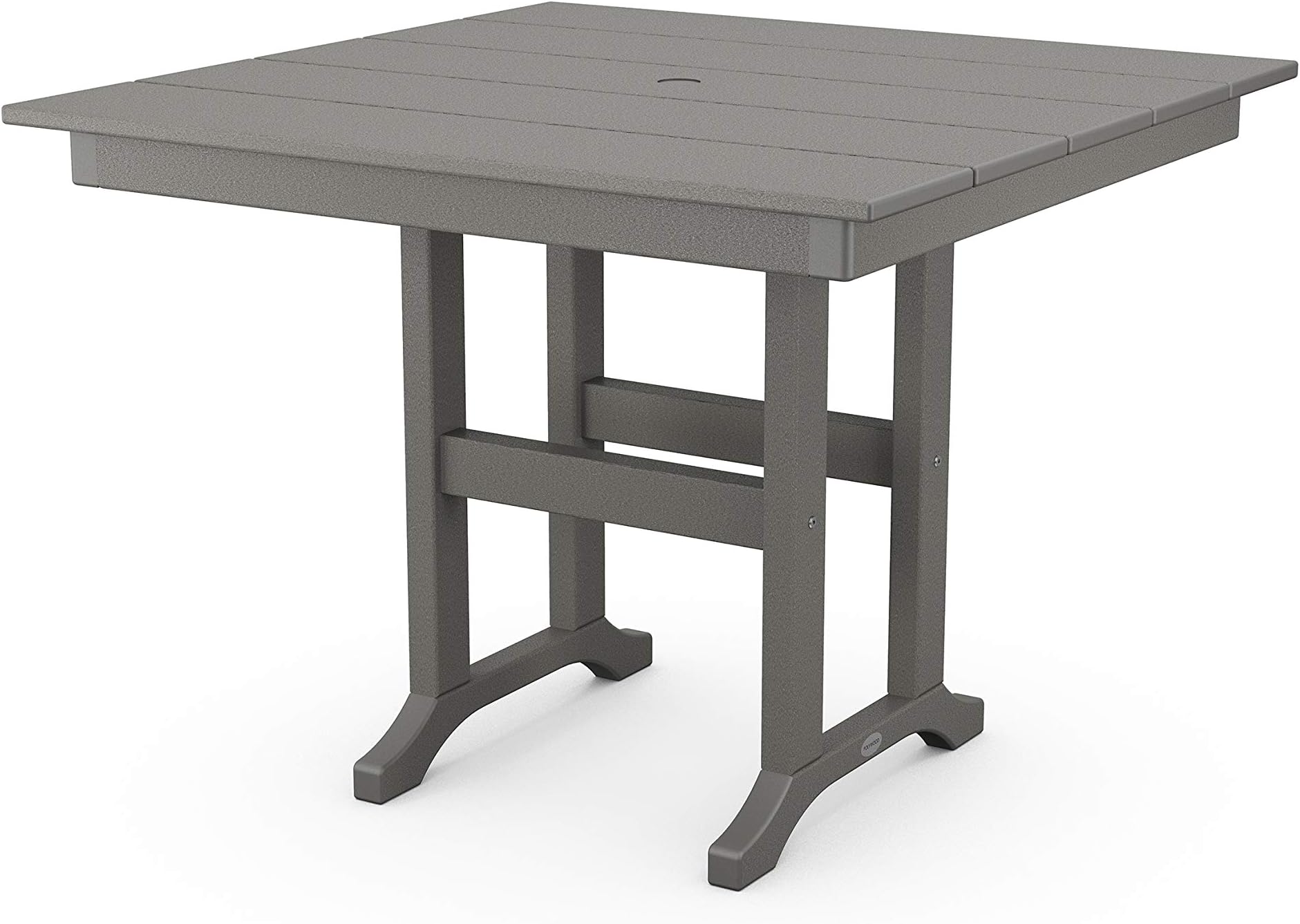 POLYWOOD® Tables Dining Table, Slate Grey