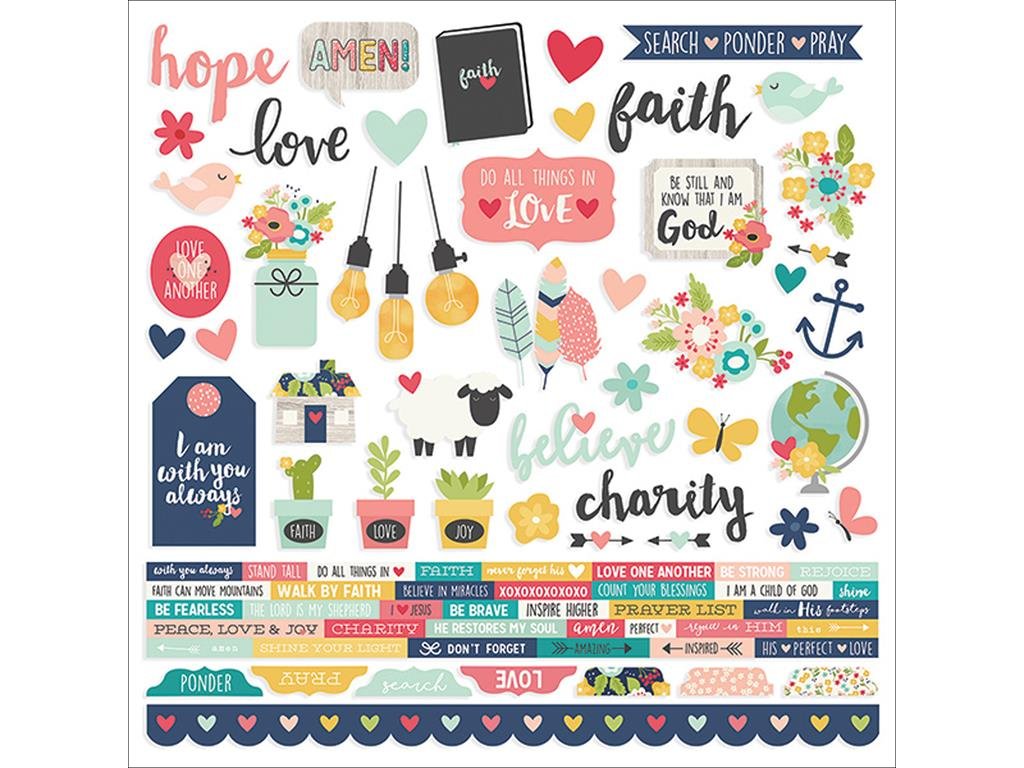 Simple Stories Combo Simple Faith Sticker