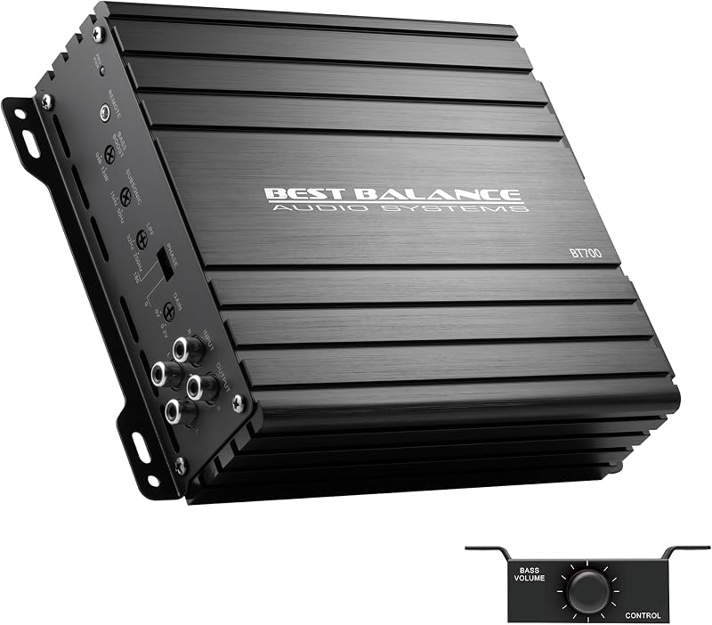 Amplificador mono DBASSO, potencia continua de 700 W RMS, amplificador digital clase D, estable de 1 ohmio, diseñado específicamente para subwoofers de alta potencia
