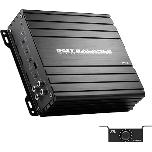 Bast Balance Mono Amplifier,700W RMS Continuous Power,Digital Class D Amp,1 Ohm Stable,Specifically Designed for High-Power Subwoofers