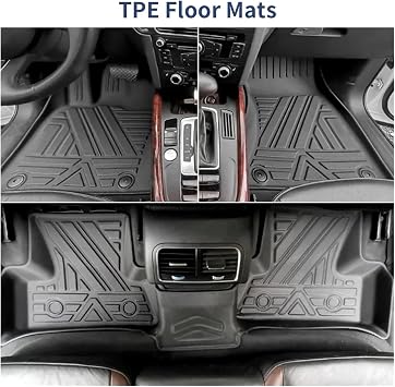 Compatible For Honda Vezel HR-V 2013-2024 LHD RHD Car Floor Mats All-Weather TPE Foot Mat Odorless Pad Waterproof Tray Interior(2013-2022 LHD)