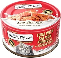 Vista 1 de Fussie Cat Super Premium - Alimento húmedo enlatado para gatos en salsa de leche de cabra, latas de 2.47 onzas, caja de 24 latas con tapa de lata