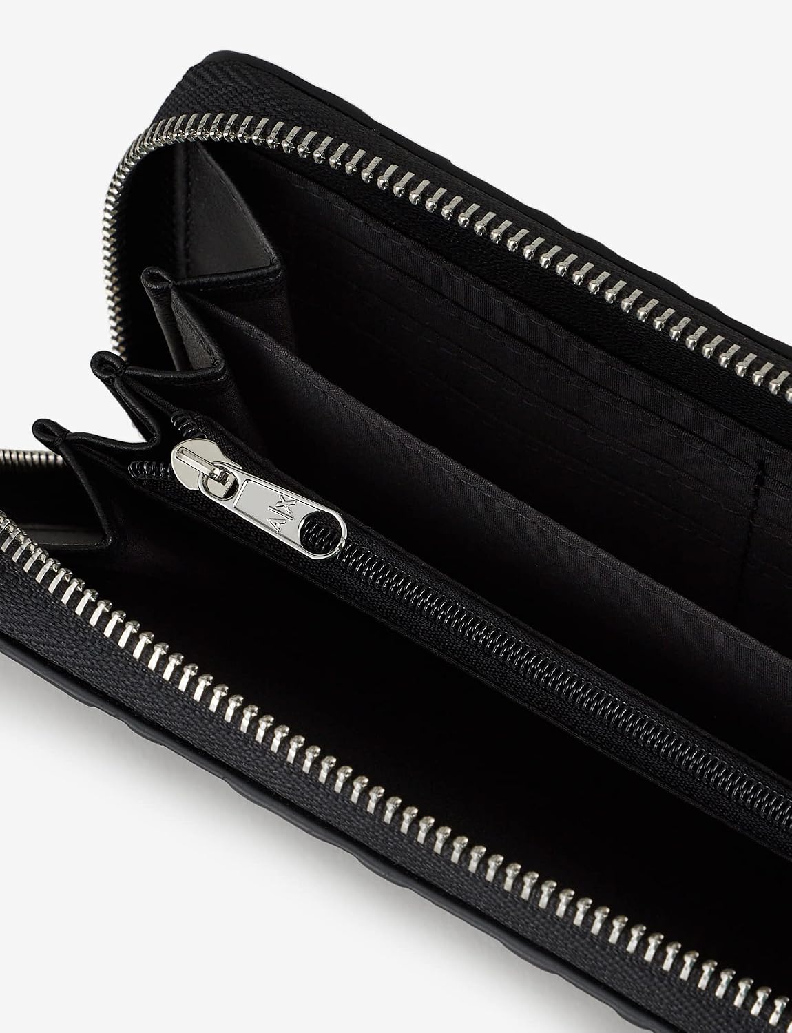 A｜X ARMANI EXCHANGE All Over Logo Zip Wallet Wristlet