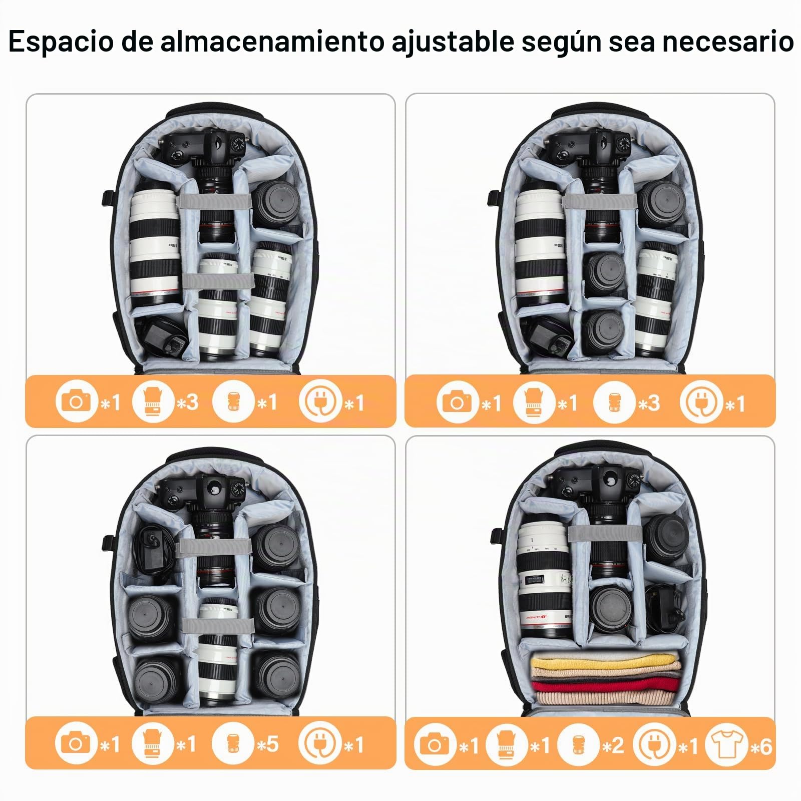 MOSISO Mochila Cámara, DSLR/SLR/Mirrorless Foto Bolsa Cámara Impermeable Artístico Geométrico Carcasa con Soporte Trípode&15-16 Pulgadas Compartimento Portátil Para Canon/Nikon/Sony,Negro