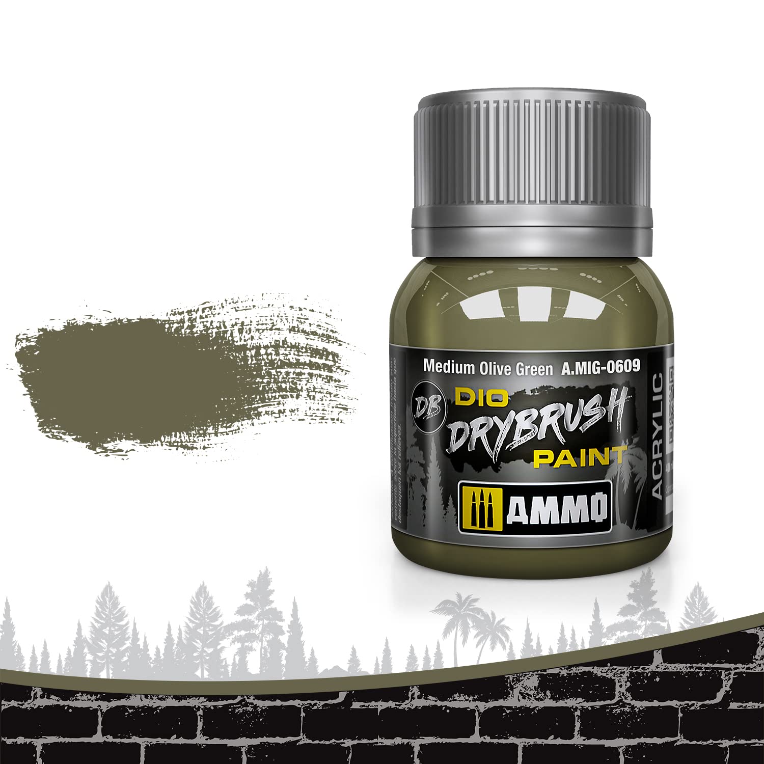 Ammo by Mig AMIG0609 Medium Olive Green