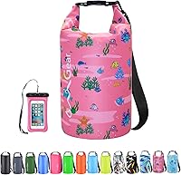 Vista 59 de OMGear - Bolsa seca impermeable y bolsa para teléfono, bolsa flotante de 40L/30L/20L/10L/5L para kayak, navegación, actividades al aire libre