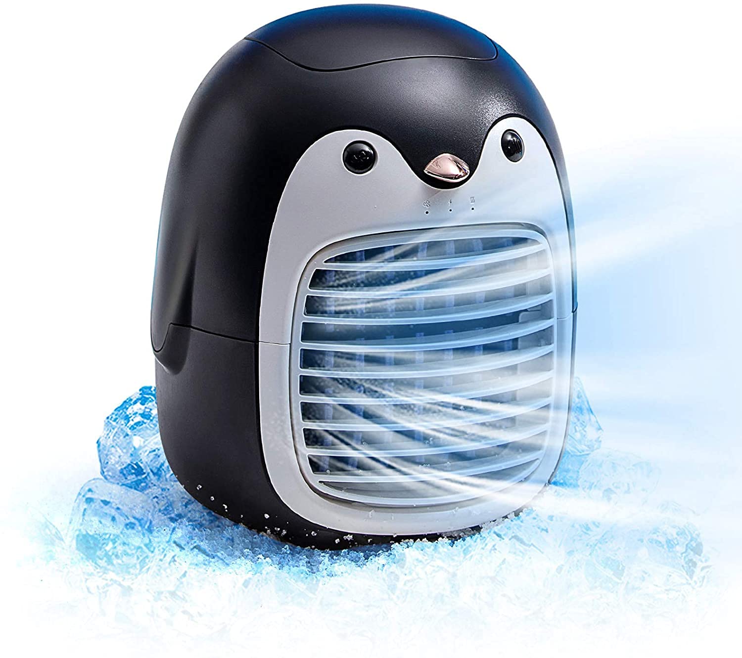 Amazon.co.jp: かわいいペンギン ポータブル エアコン ファン、充電式