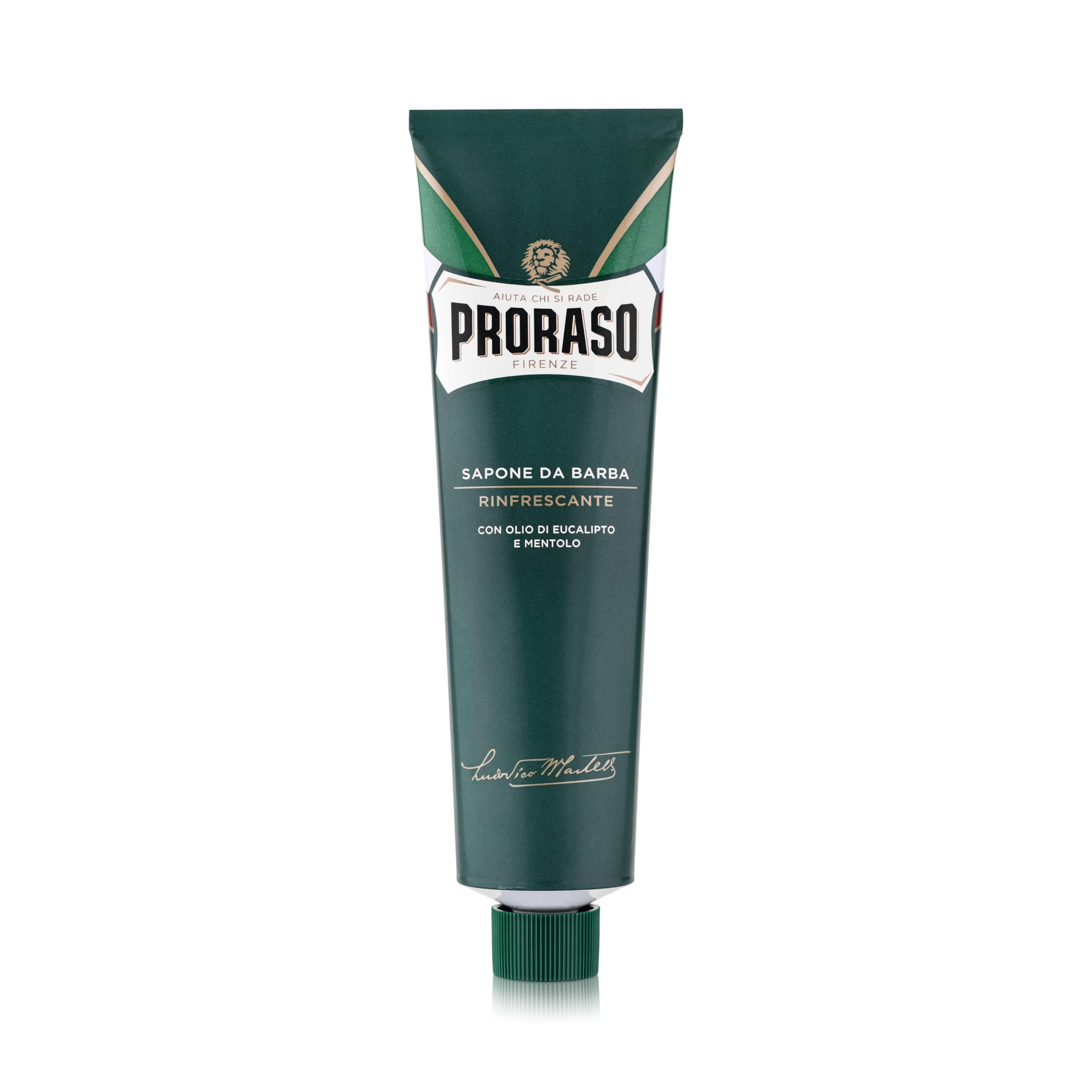 Proraso Vintage Selection Refrescante, Kit Afeitado en Lata, 3 uds | Con Eucalipto y Mentol, Crema Preafeitado + Jabón + Bálsamo, Sin Parabenos o Siliconas, Diseño Retro, Made in Italy