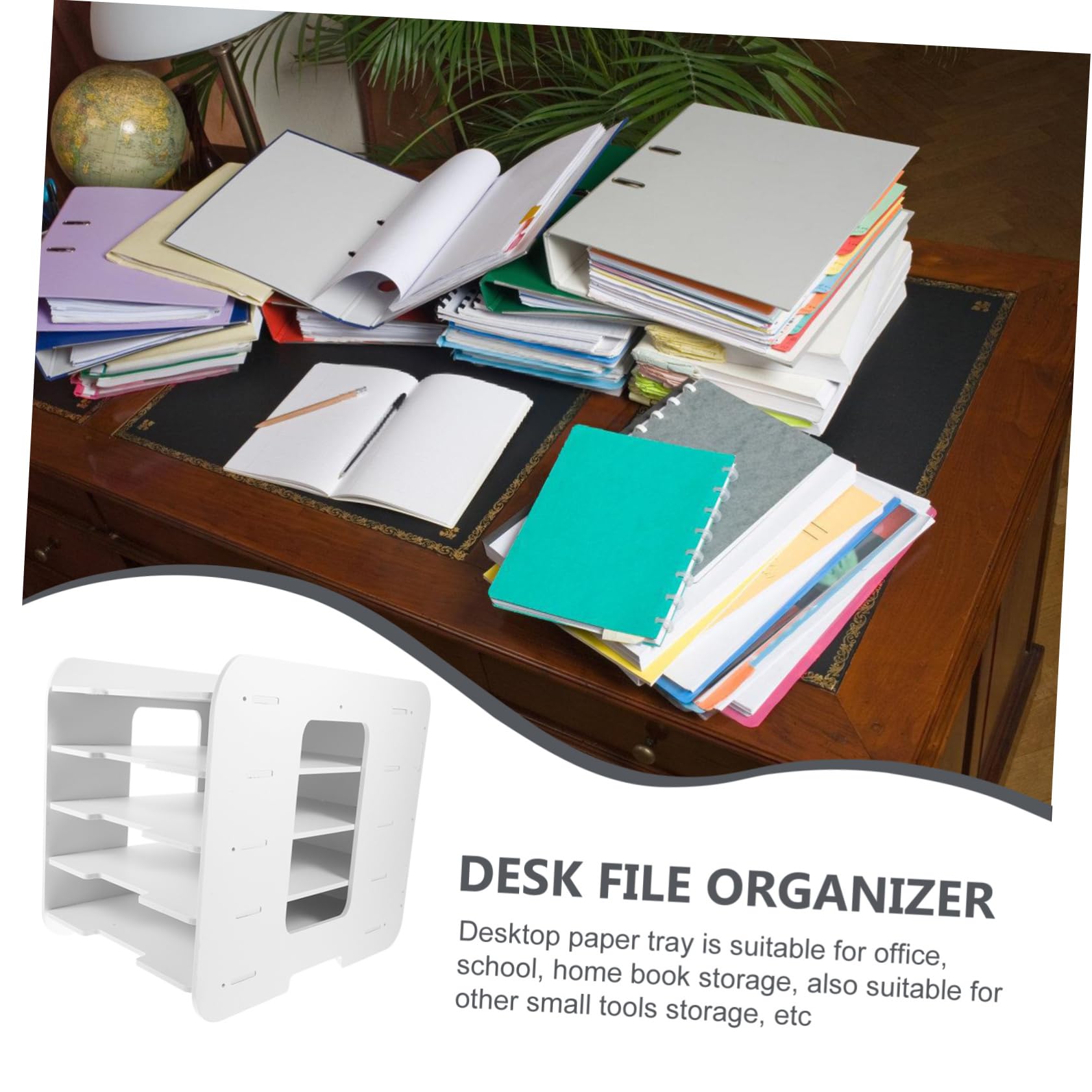 Documenti Impilabile per Scrivania Organizer per File Design per Ufficio e Studio Struttura Resistente e Ampia Capacità Archiviazione