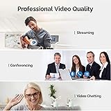 VITADE PC Webcam for Streaming HD 1080P, 960A USB Pro Computer Web Camera Video Cam for Mac Windows Laptop Conferencing Gaming Webcam with Ring Light & Microphone