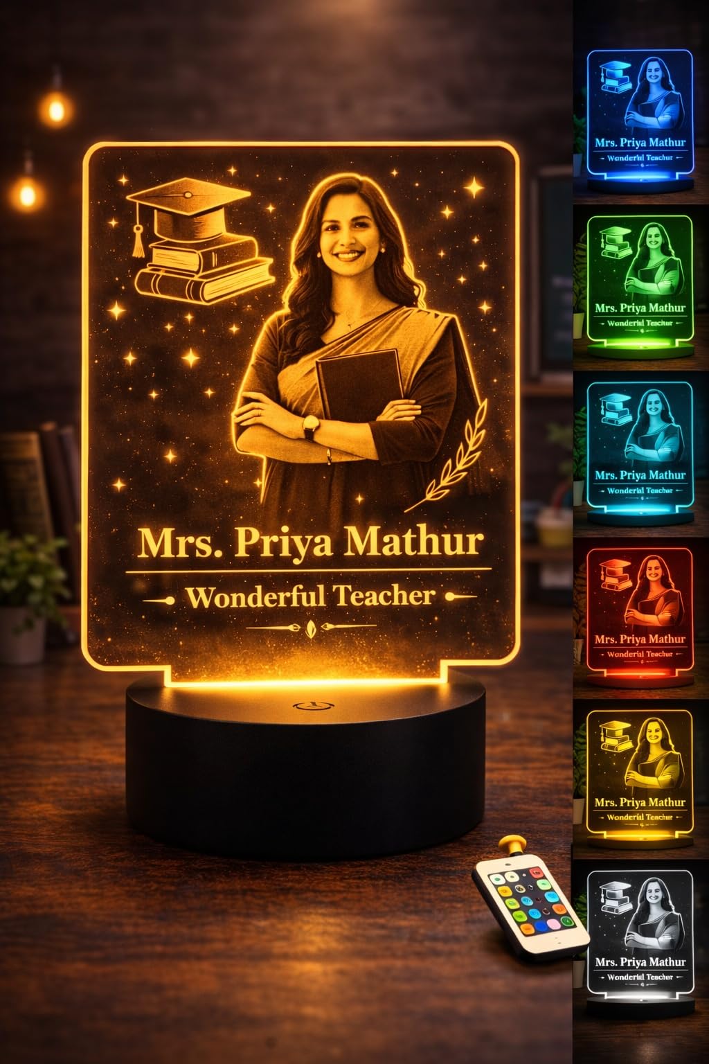 Personalized Photo LED Lamp - Custom Name & Gift -7