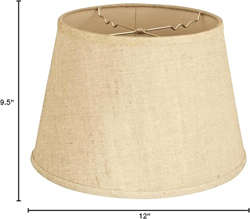 Vista 11 de Royal Designs, Inc. HB-609-14LNBG Empire - Pantalla para lámpara (9 x 14 x 10,5 pulgadas), color beige lino Lino Beige