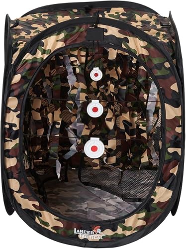 Miniatura 10 de Lancer Tactical Portable Airsoft Target Tent-Black-Non Lethal BB Shooting Target