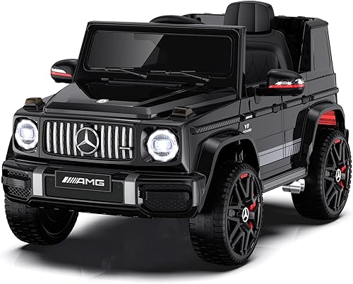ANPABO Auto para niños Mercedes-Benz G63 con licencia de 24 V 4 WD con control remoto para padres, conmutable 4 WD2 WD, nivel de batería en tiempo
