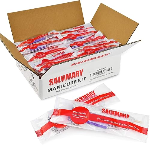 Miniatura 4 de Paquete de 140 almohadillas de piedra pómez desechables y kit de manicura profesional, incluye esponja para pedicura, piedra de pedicura y kit de